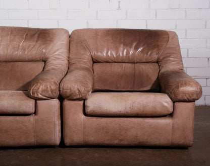 Post-Modern Loveseat and Pair of Chairs 3 Piece Set Circa. 1970s