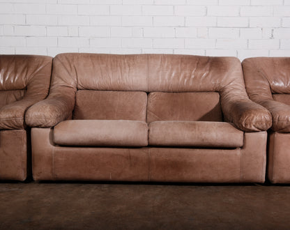 Post-Modern Loveseat and Pair of Chairs 3 Piece Set Circa. 1970s