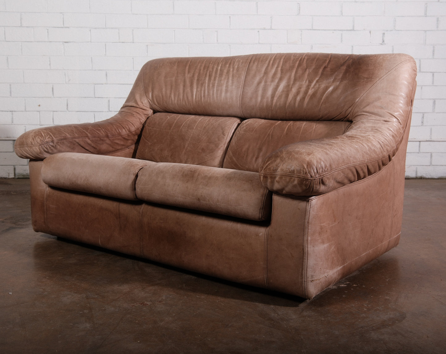 Post-Modern Loveseat and Pair of Chairs 3 Piece Set Circa. 1970s