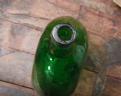 Green Glass Demijohn Wine Vessel