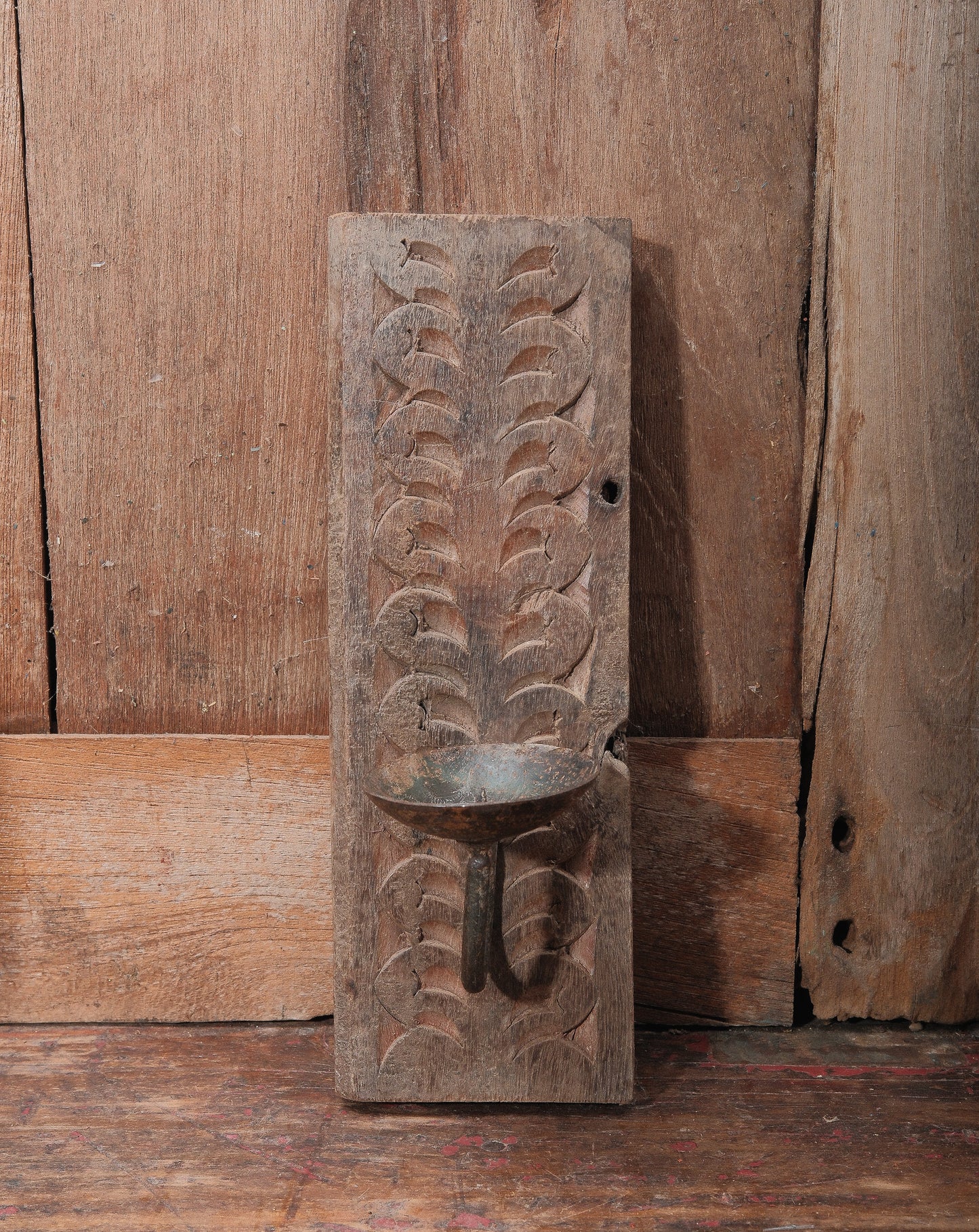 Wooden Wall Mount Candle Holder