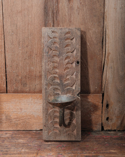 Wooden Wall Mount Candle Holder