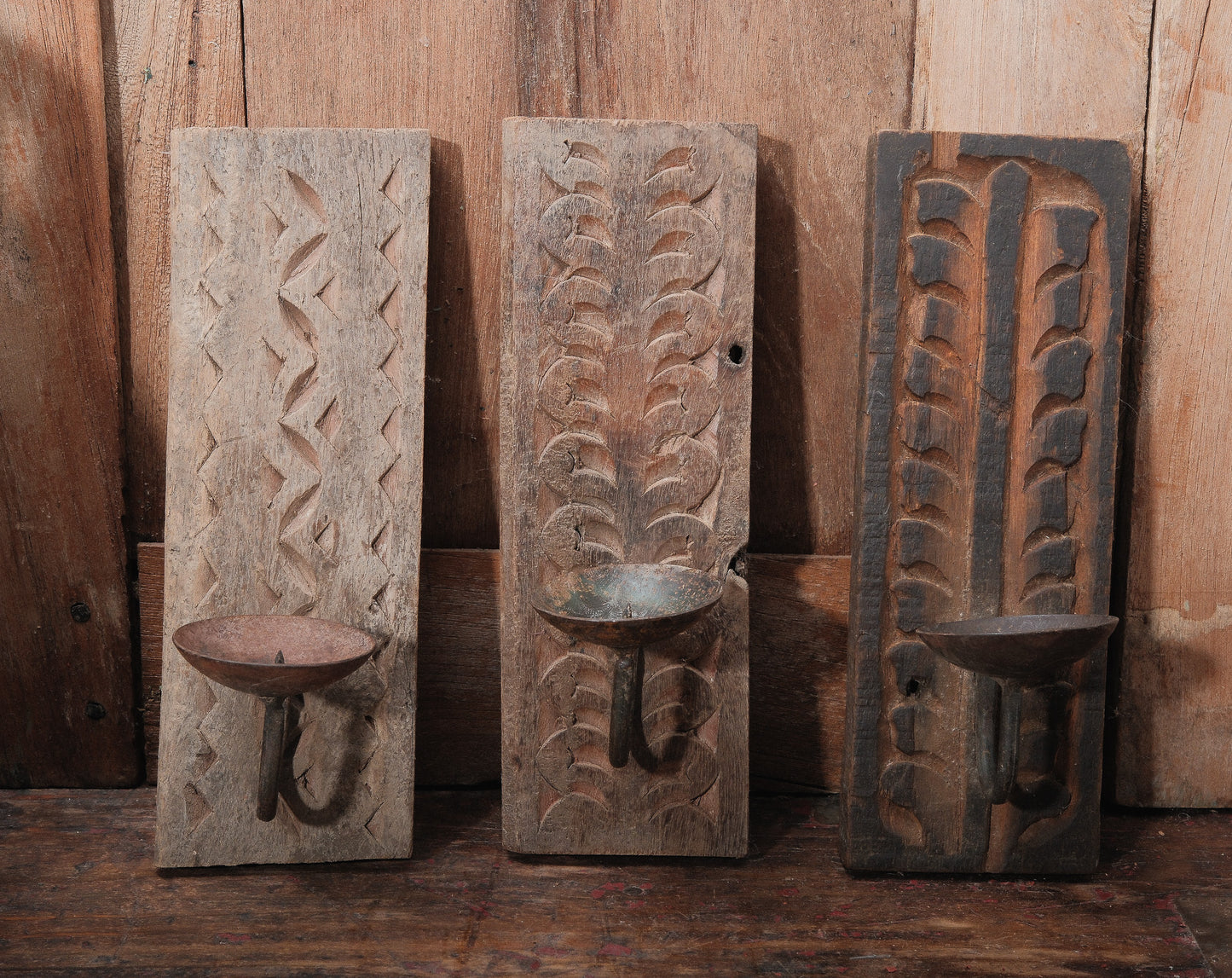 Wooden Wall Mount Candle Holder
