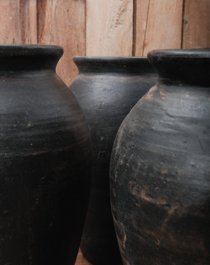 Black Terracotta Urn
