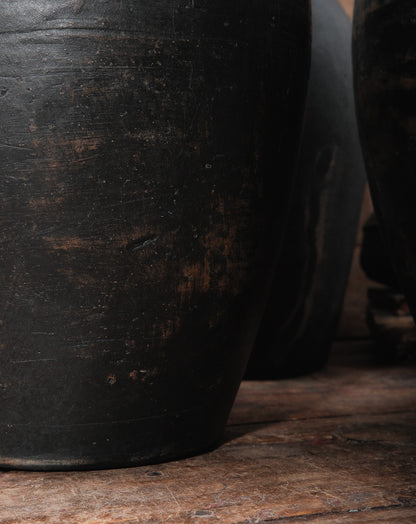 Black Terracotta Urn