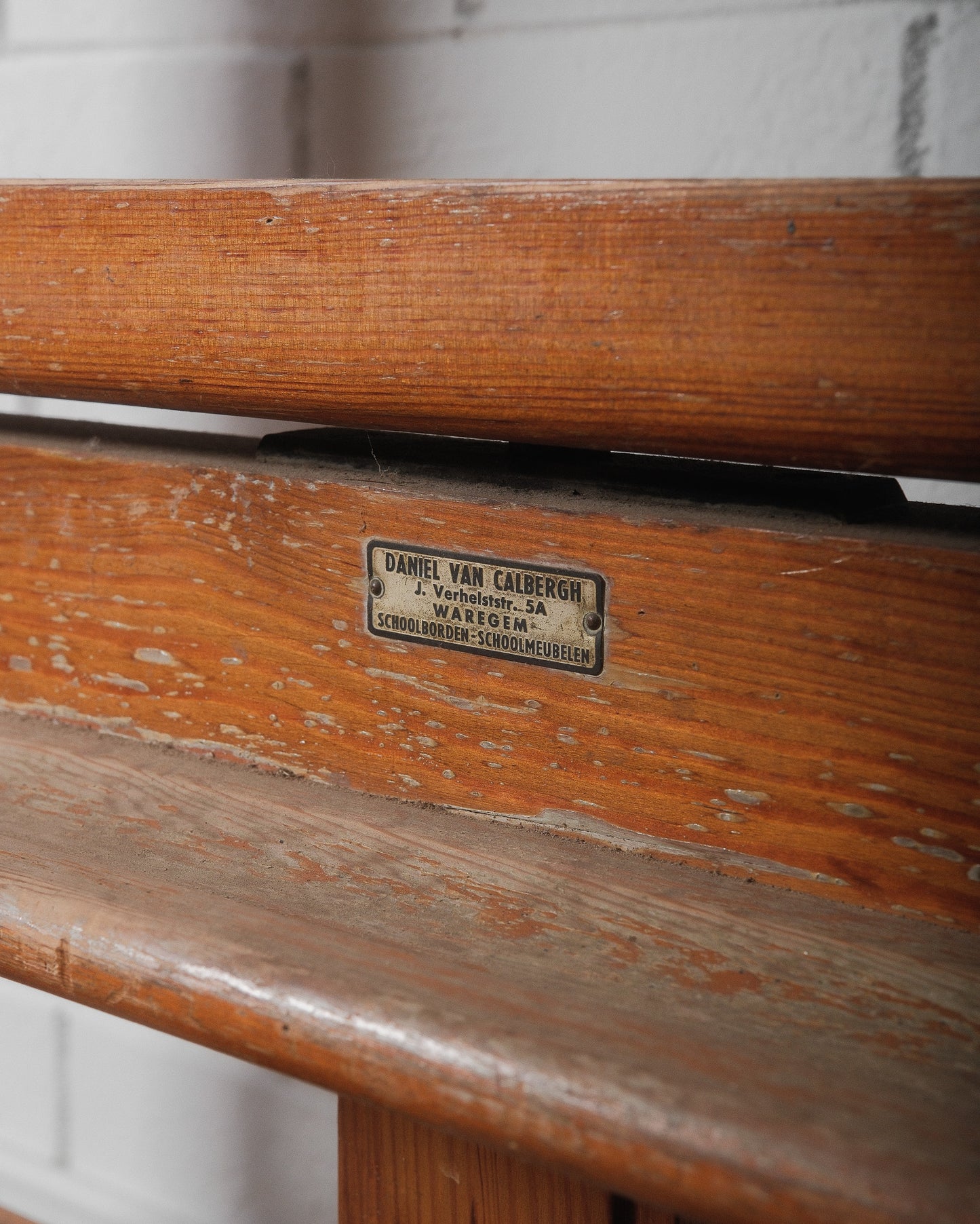Vintage Belgian Rolling Blackboard by Daniel Van Calbergh