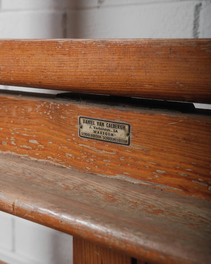 Vintage Belgian Rolling Blackboard by Daniel Van Calbergh