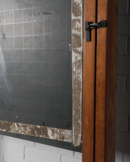 Vintage Belgian Rolling Blackboard by Daniel Van Calbergh