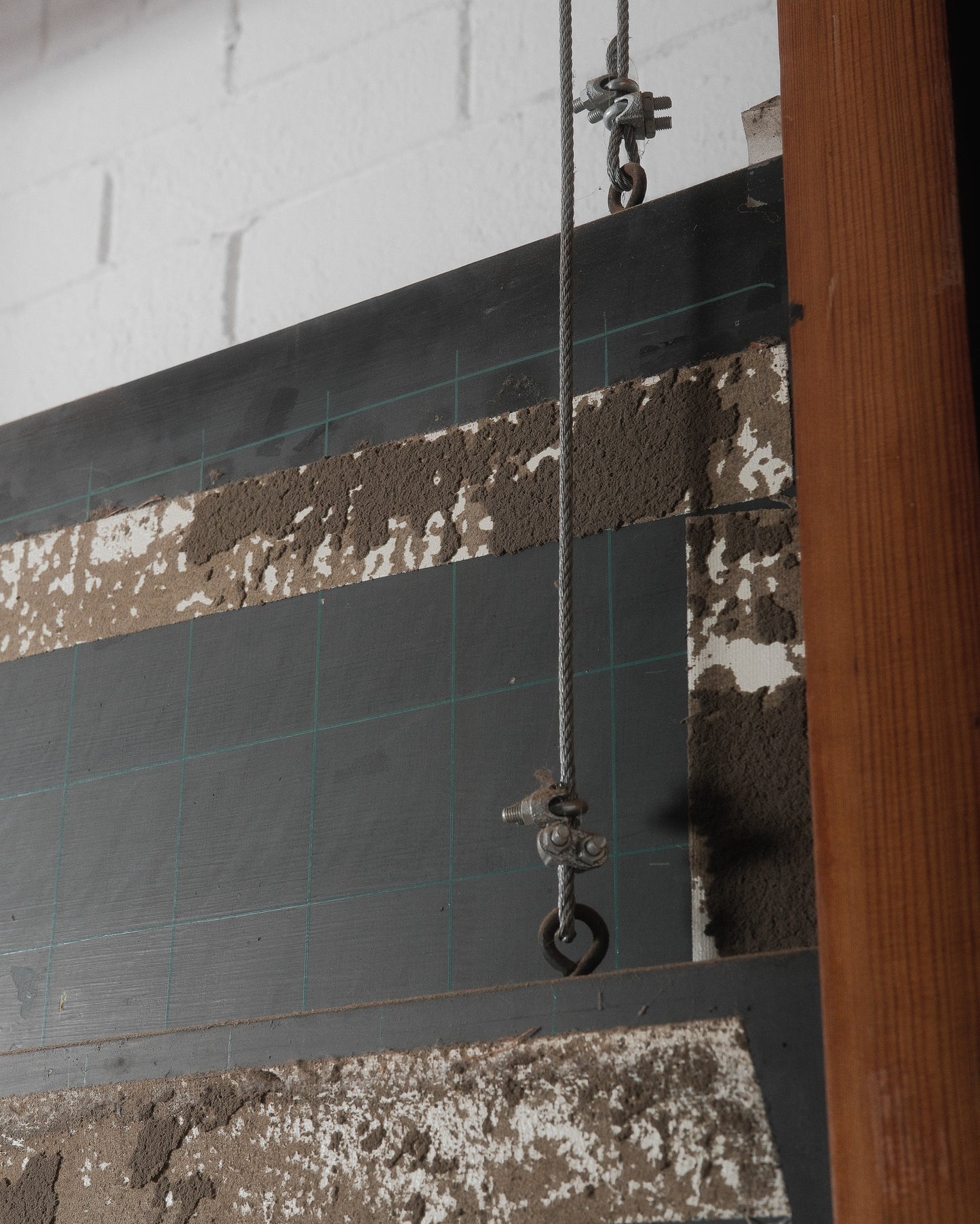 Vintage Belgian Rolling Blackboard by Daniel Van Calbergh