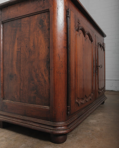 18th Century French Louis XV Walnut Buffet