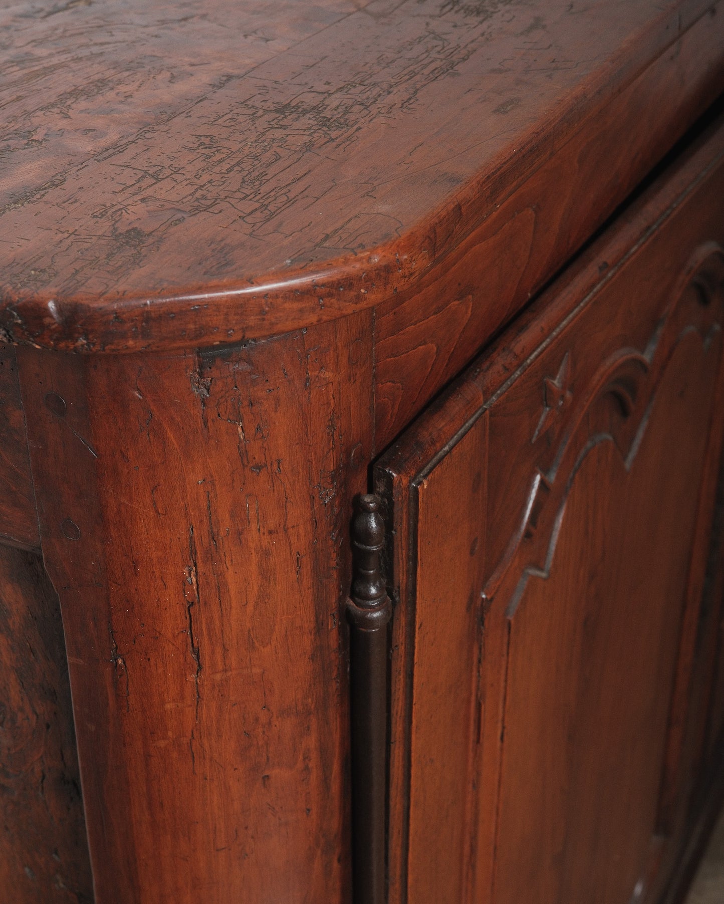 18th Century French Louis XV Walnut Buffet