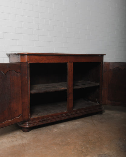 18th Century French Louis XV Walnut Buffet