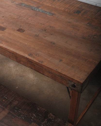 Indian Wedding Foldable Wood Table Set with Two Benches