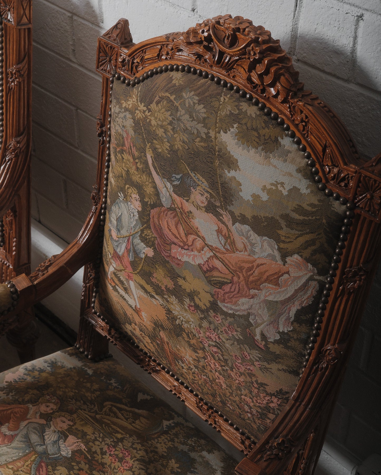 Set of 4 Late 19th/Early 20th Century French Louis XVI Style Armchairs