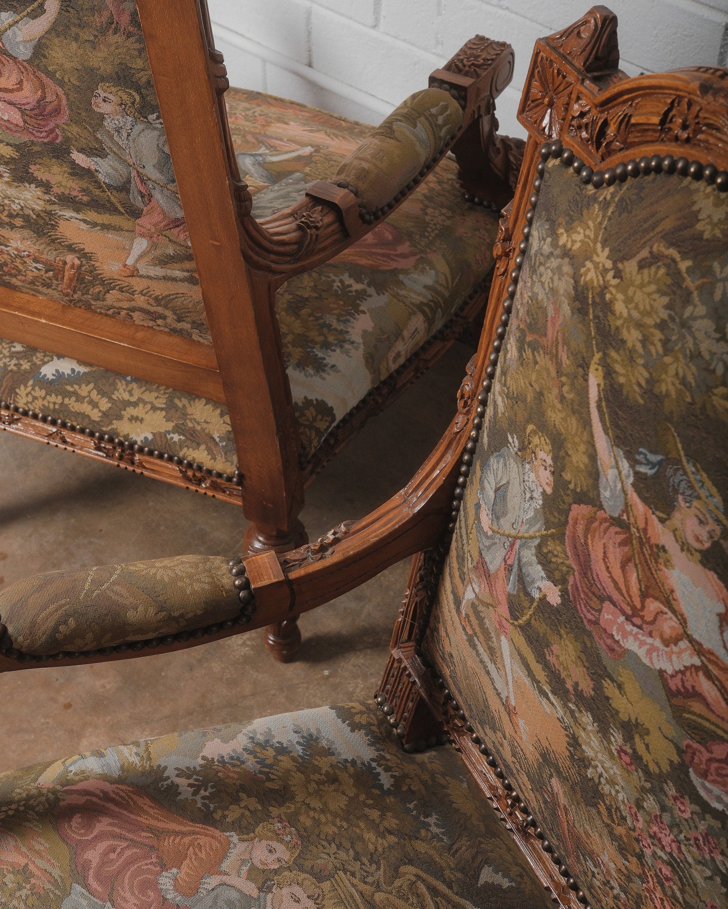 Set of 4 Late 19th/Early 20th Century French Louis XVI Style Armchairs