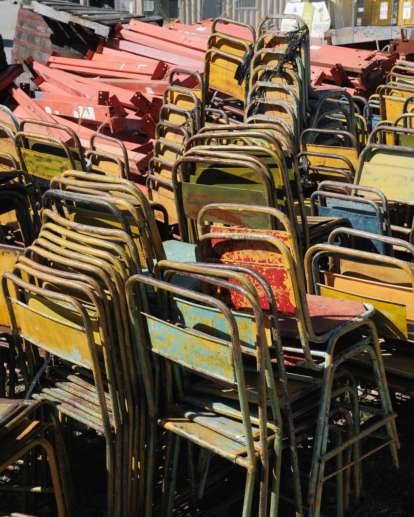Metal Stacking Chairs