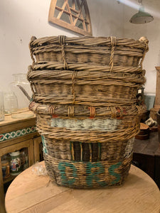 Vintage Wicker Grape Baskets from Spain