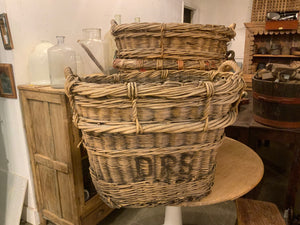 Antique European Wine Harvest Baskets
