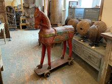 Load image into Gallery viewer, Wooden Carved Horse Statue