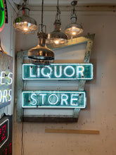 Load image into Gallery viewer, Vintage Neon Advertisement Sign, Liquor Store Neon Sign