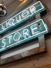 Load image into Gallery viewer, Vintage Neon Advertisement Sign, Liquor Store Neon Sign