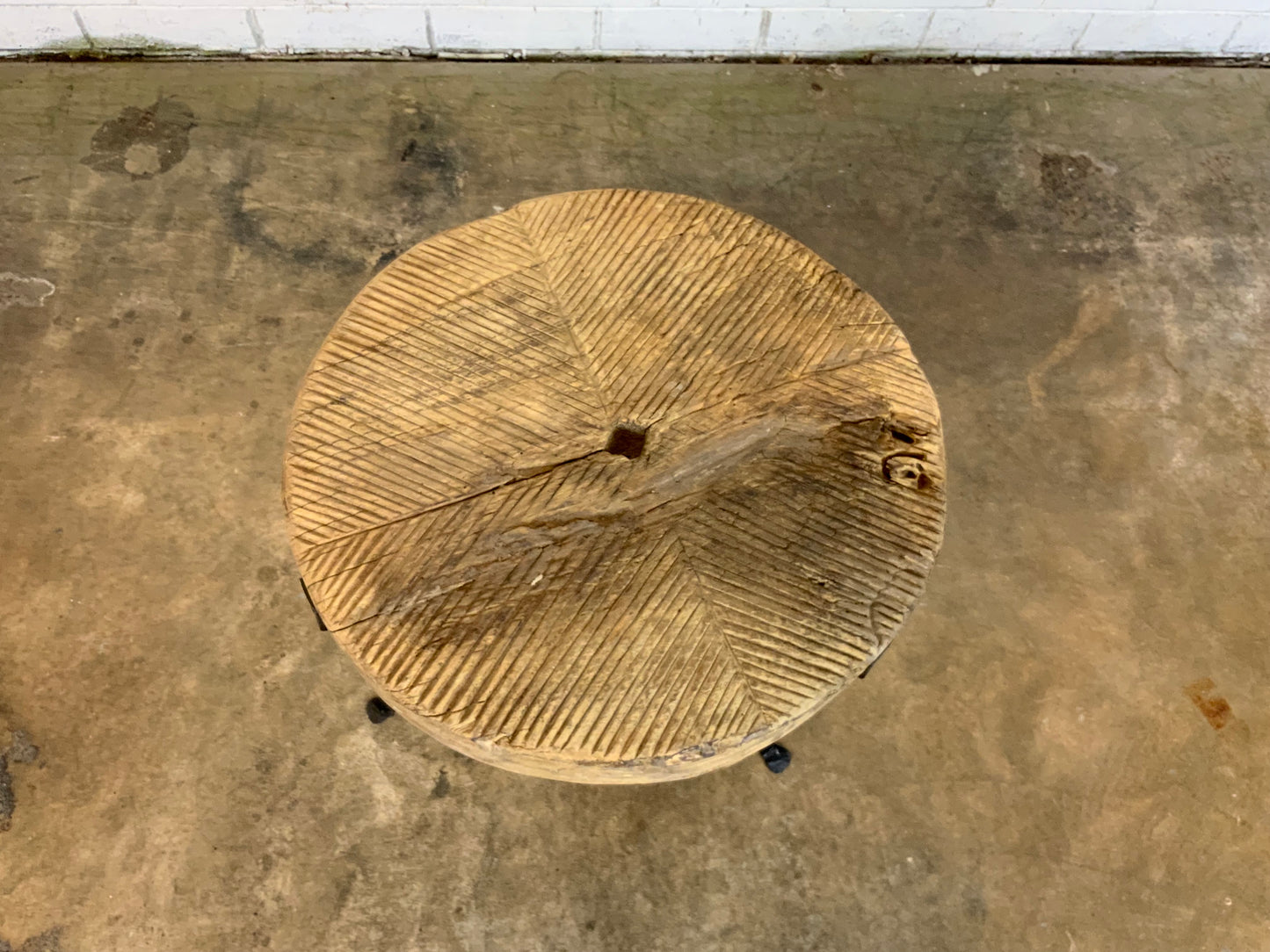 Grinding Stone Side Table