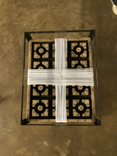 Load image into Gallery viewer, Concrete Mold End Table with Iron Frame and Glass Top