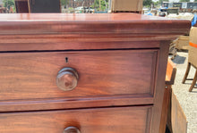 Load image into Gallery viewer, 6 Mahogany Drawer Dresser/Chest of Drawers