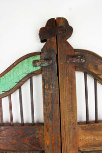 A Pair of Distressed Shutters Doors | Rusty Wooden Shutters | Farmhouse Pet Doors- Small