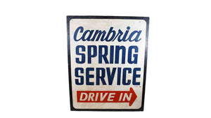Cambria Wall Sign- Blue
