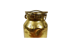Gold Colored Milk Can