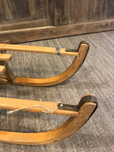 Load image into Gallery viewer, Vintage  Wooden Sleigh