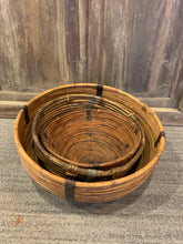 Load image into Gallery viewer, Round Bamboo Basket
