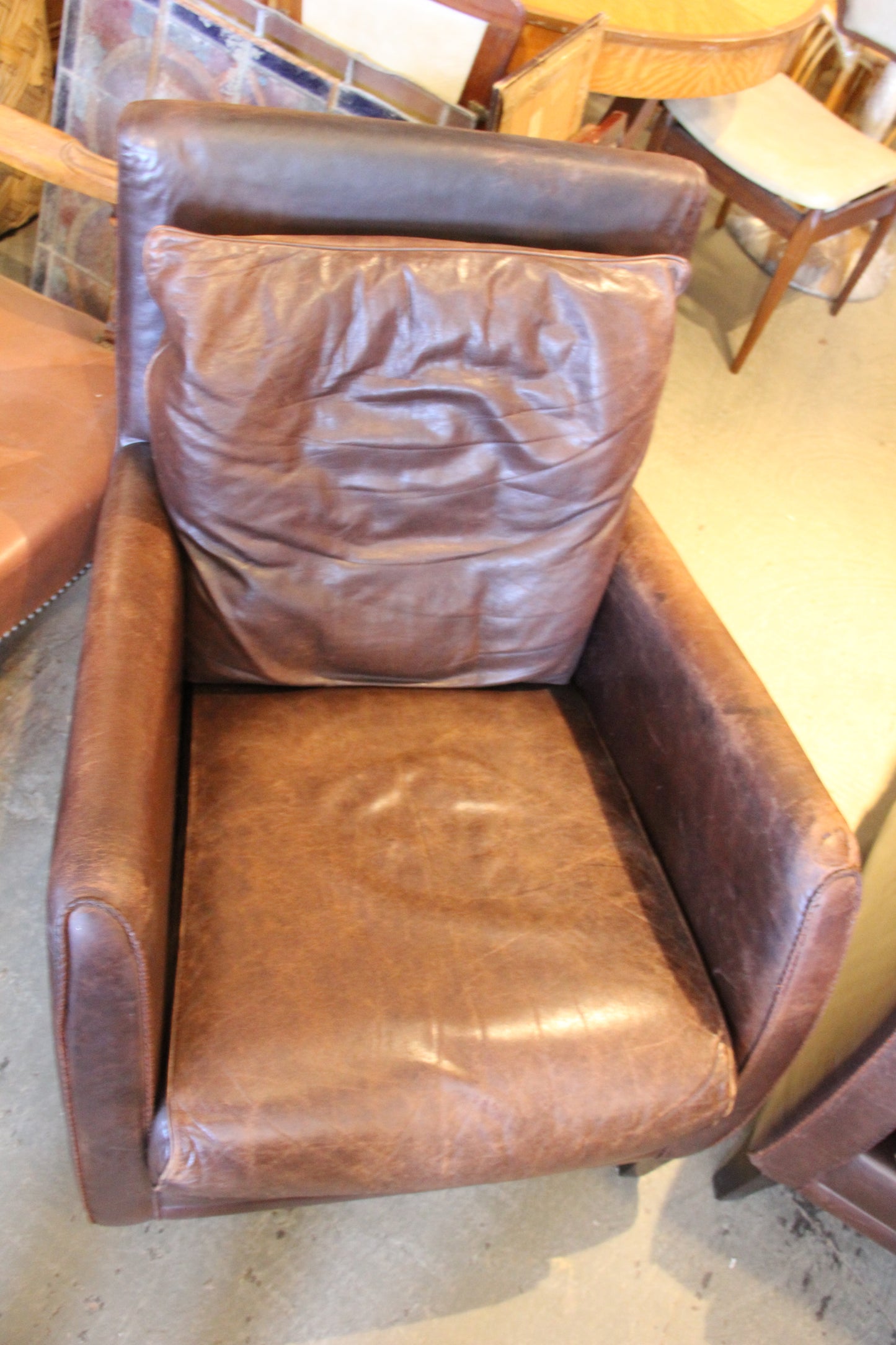 Pair of European Leather Chairs