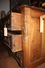 Load image into Gallery viewer, Light Oak Carved Front Bureau