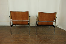 Load image into Gallery viewer, Leather&amp; Chrome Directors Chairs
