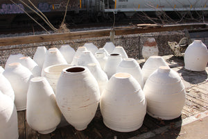 White Turkish Pots - RARE set of Pairs