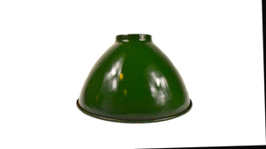 Retro Enamel Dome Hanging Light- Green (UL Listed)