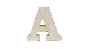 Distressed Metal Letters