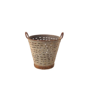 Olive Bucket/Basket Vintage