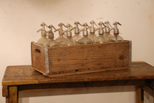 Load image into Gallery viewer, Lot of 10 Vintage Seltzer Bottle Including Crate