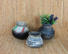 Load image into Gallery viewer, Hand Painted Artisan Fired Clay Pots