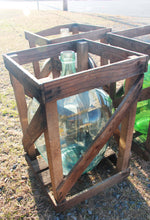 Load image into Gallery viewer, Hand Blown Glass Demijohn In Wood Crate- 3 Colors to choose from