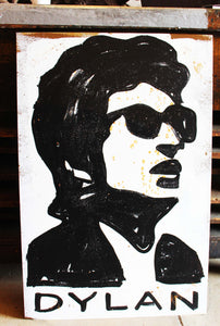 Vintage Style Iconic Musician Paintings on Metal, Rustic Style Artwork