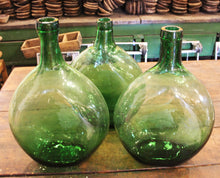 Load image into Gallery viewer, Demijohns -round green bottles