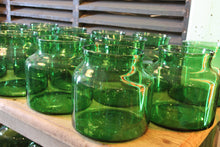 Load image into Gallery viewer, Green Glass Pickle Jar