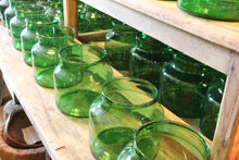 Load image into Gallery viewer, Green Glass Pickle Jar