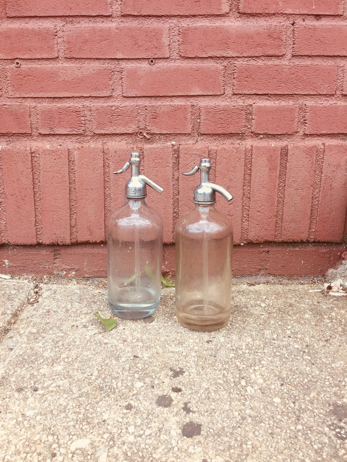Seltzer Bottle Vintage- Clear