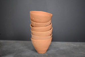 Terracotta Tea Cups with Holster| Candle Holder | Clay Handmade Eco Friendly Planter