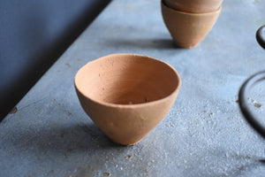 Terracotta Tea Cups with Holster| Candle Holder | Clay Handmade Eco Friendly Planter